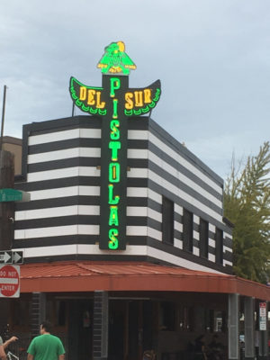 Pistolas del Sur sign at 1934 East Passyunk Ave, Philadelphia