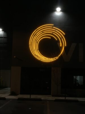 Solar Vision Yellow Neon Logo